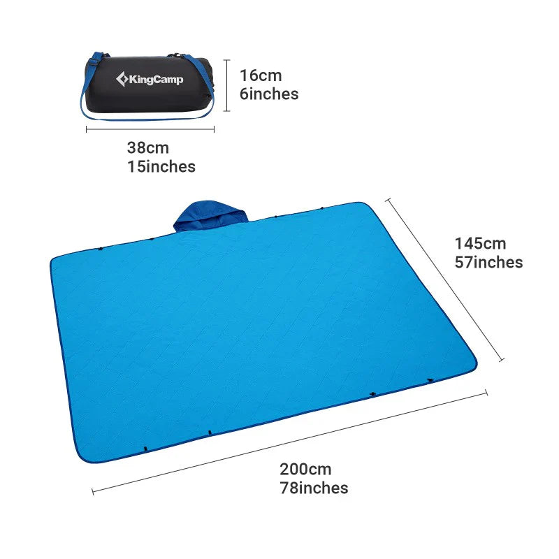 Kingcamp - Multi-Purpose Rain Coat &amp; Blanket Blue KP2101