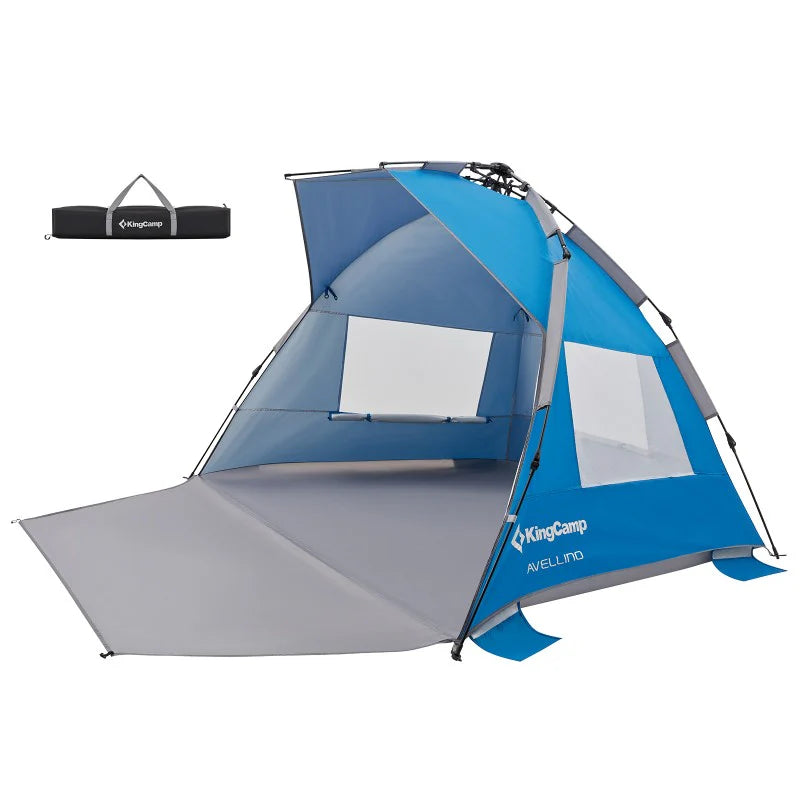 KingCamp Pop Up Tent UPF50+ beach, picnic, garden, camping - Blue KT2108