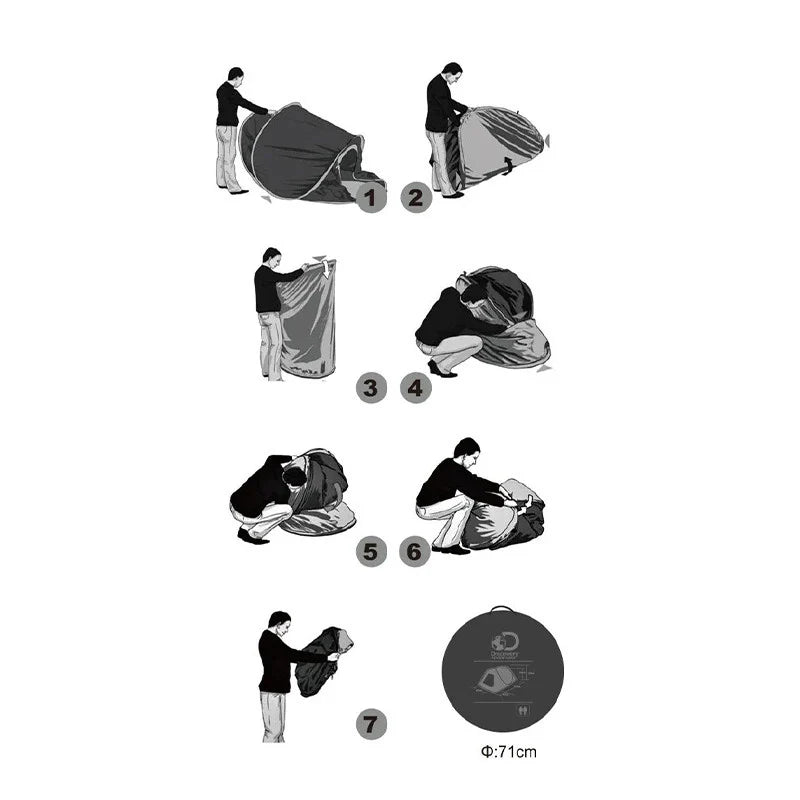 Discovery Adventures DFA66205 Portable Tent 2 Persons