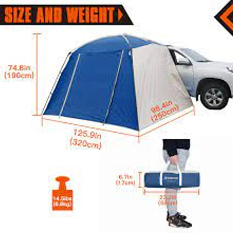 KingCamp Portable Waterproof Catania Premium Car Tent