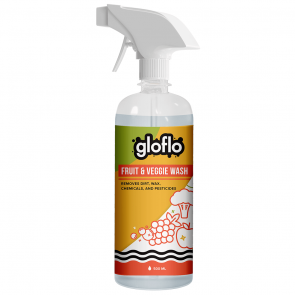 Gloflo Fruit & Veggie Wash (Removes Dirt, Wax & Pesticides Spray Bottle - 500ml)
