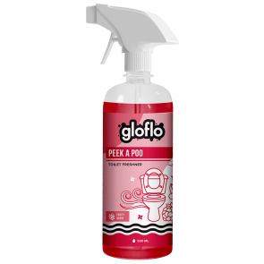 Gloflo Peek A Poo – Fruity Berry (Toilet Freshener and Odor Eradicator Spray Bottle - 500ml)